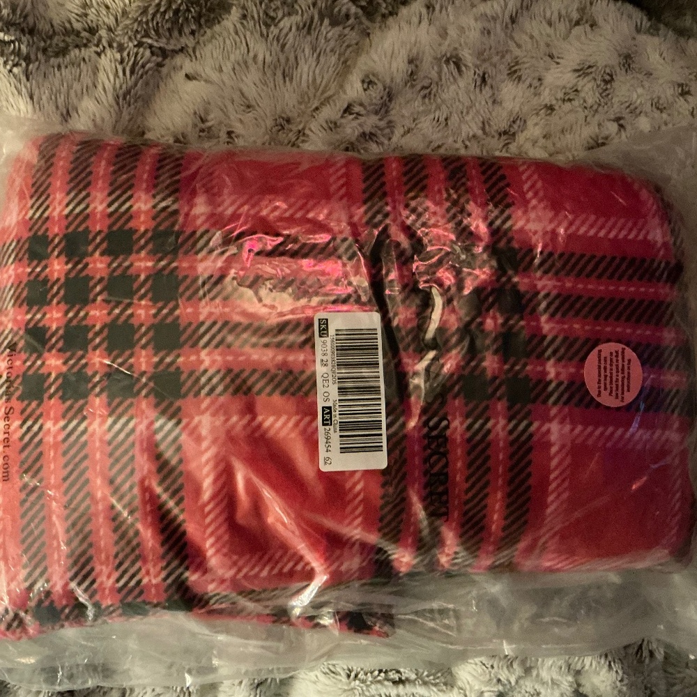 Victoria Secret throw perfect plaid!